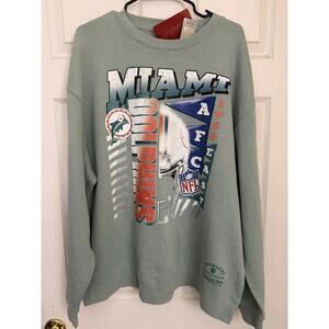 Mitchell & Ness Miami Dolphins crewneck sweater 2XL NEW